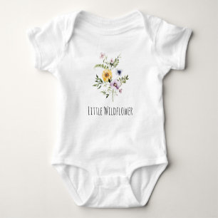 Kleine Wildblume Baby Shirt Baby Bodysuit