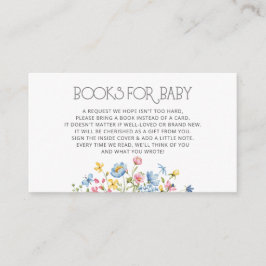 Kleine Wildblume Babydusche Anfrage Begleitkarte