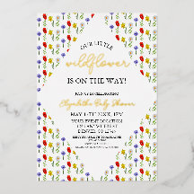 Kleine Wildblume Babydusche