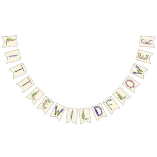 Kleine Wildblume Babydusche Wimpelkette