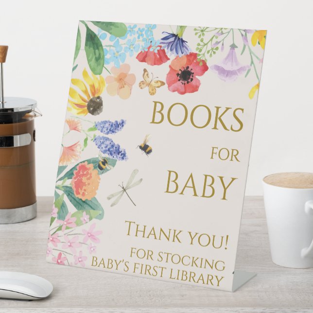 Kleine Wildblume Bee Baby Duschbücher Geschenke Sc Sockelschild (In Situ)