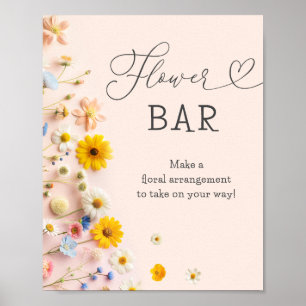 Kleine Wildblume Blume Bar Poster