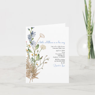 Kleine Wildblume Blumendusche Einladung