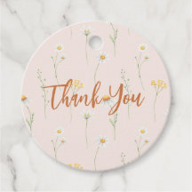 Kleine Wildblume Danke, dass du Gift-Tags bevorzug