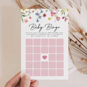 Kleine Wildblume-Dusche Bingo-Spiel