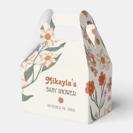 Kleine Wildblume Fall Rustic Boho Babydusche Geschenkschachtel