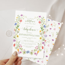 Kleine Wildblume farbenfrohe Blume Babydusche