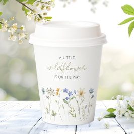 Kleine Wildblume Frühblütendusche Pappbecher