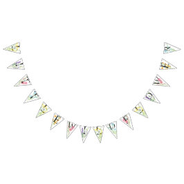 Kleine Wildblume Geburtstagsparty-Dekoration Wimpelkette