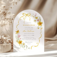 Kleine Wildblume-Gelbe Frühlingshaube Babydusche