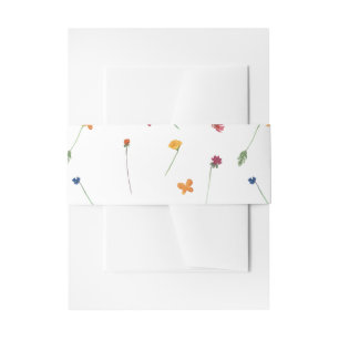 Kleine Wildblume Hübsch Baby Girl Babydusche Einladungsbanderole