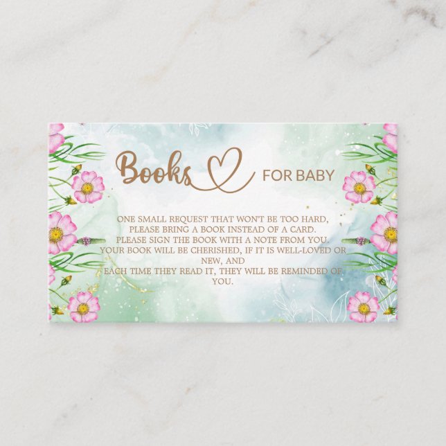 Kleine Wildblume ist unterwegs Bücher für das Baby Begleitkarte (Vorderseite)