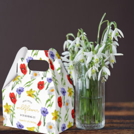 Kleine Wildblume Kindergeburtstag Geschenkschachtel