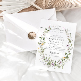 Kleine Wildblume Lila Floral Baby Girl Dusche Einladung