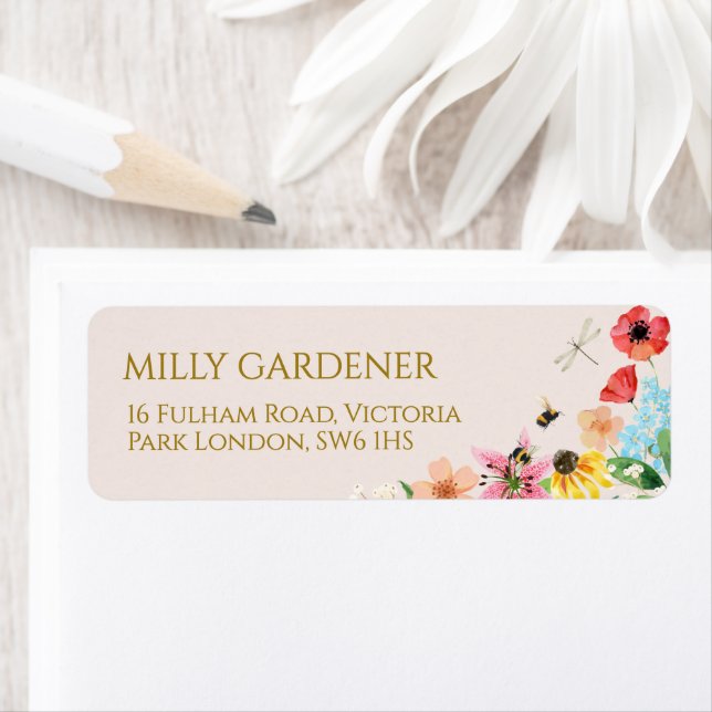 Kleine Wildblume Mama auf Bee Baby Dusche (Insitu)