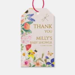 Kleine Wildblume Mama auf Bee Baby Dusche Geschenkanhänger