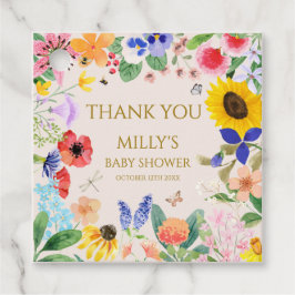 Kleine Wildblume Mama auf Bee Baby Dusche Geschenkanhänger