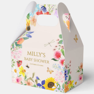 Kleine Wildblume Mama auf Bee Baby Dusche Geschenkschachtel