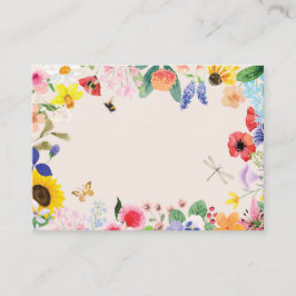 Kleine Wildblume Mama auf Bee Baby Dusche Platzkarte