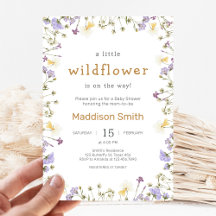 Kleine Wildblumen-Baby-Party