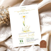 Kleine Wildblumen-Baby-Shower-Einladung