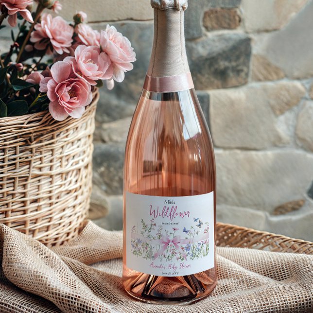 Kleine Wildblumen-Blumen-Rosa-Schleife Mädchen Bab (Von Creator hochgeladen)