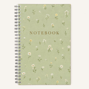 Kleine Wildblumen-Notizbuch – gepunktetes Journal Notizbuch