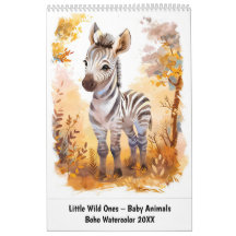 Kleine Wilde – Babytierchen in Boho-Aquarell