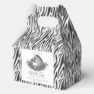 Kleine wilde Zebra-Safari-Baby-Party Geschenkschachtel