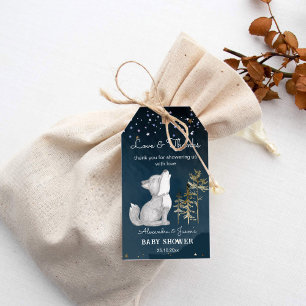 Kleine Wolf-Thematisierte Babydusche Geschenk Geschenkanhänger