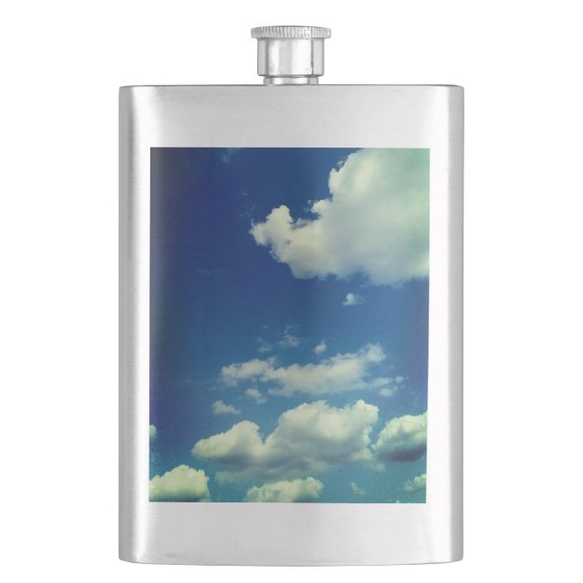 Kleine Wolken Flachmann (Vorderseite)