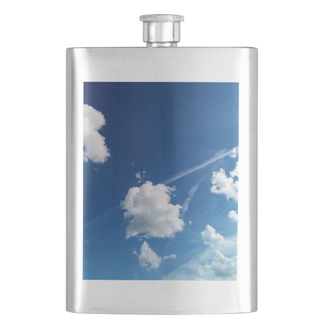Kleine Wolken im Licht Flachmann (Vorderseite)