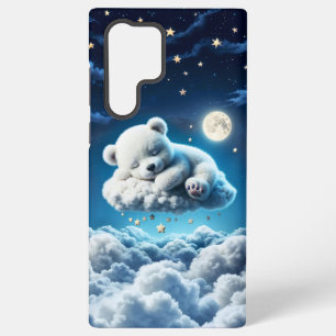 Kleine Wolken Teddy Sterne Mond Fantasy-Kunst Samsung Galaxy Hülle