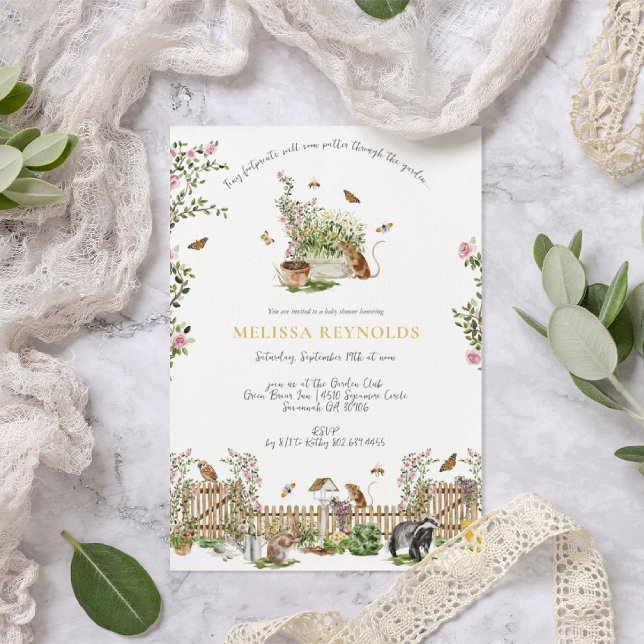 Kleine Wunder | Spring Garden Baby Dusche Einladung (Von Creator hochgeladen)