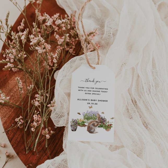 Kleine Wunder | Spring Garden Baby Dusche Geschenkanhänger (Von Creator hochgeladen)