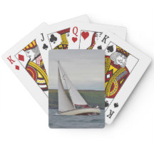 Kleine Yacht hart segeln