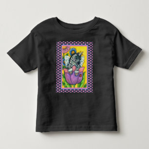 KLEINE ZEBO WHIMSYNICKER, ZEBRA UNICORN Fantasy Kleinkind T-shirt