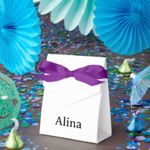 Kleine Zelt mit violettem Band 7,62 cm x 3,81 cm x Geschenkschachtel