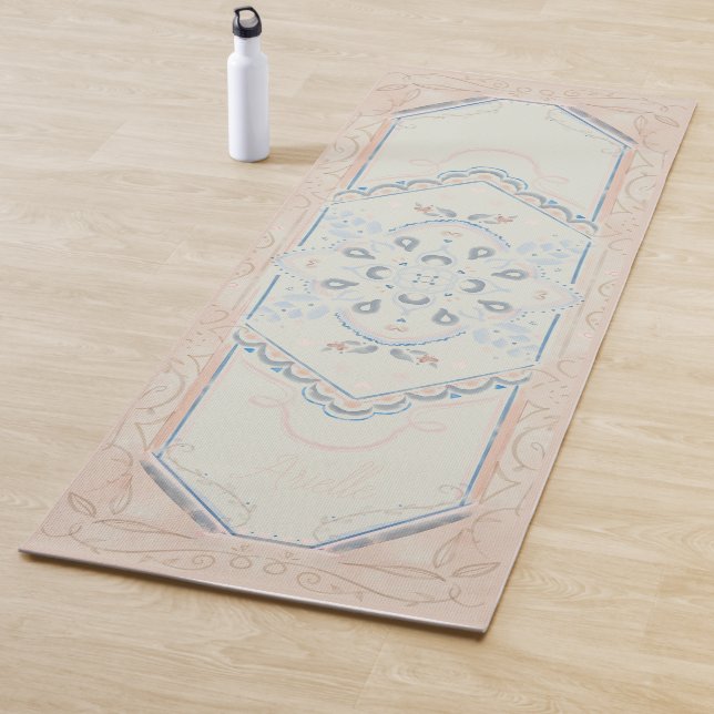 kleine+zierlicheCUSTOM NAME Zarte Meeresmuschel Yogamatte (Beispiel)