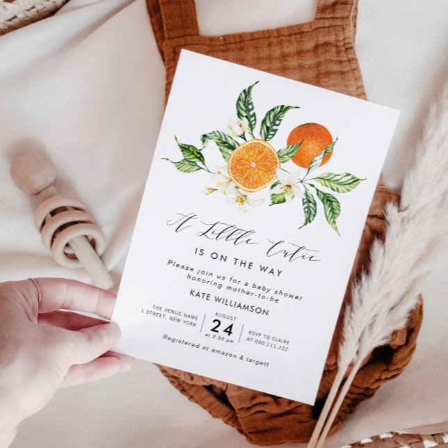 kleine Zitrusfrüchte-Süsse Babydusche Einladung (Von Creator hochgeladen)