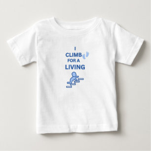KLEINER ABENTEURER, ICH ERKLIMM DEN WEIßEN HIMMEL BABY T-SHIRT