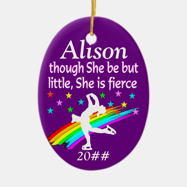 KLEINER, ABER STARKER SKATER ORNANATION KERAMIKORNAMENT (Vorne)