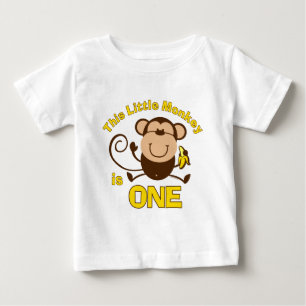 Kleiner Affe 1. Geburtstag Junge Säugling T - Shir Baby T-shirt