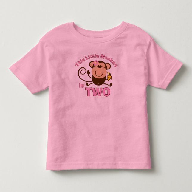 Kleiner Affe 2. Geburtstagskind T - Shirt (Vorderseite)
