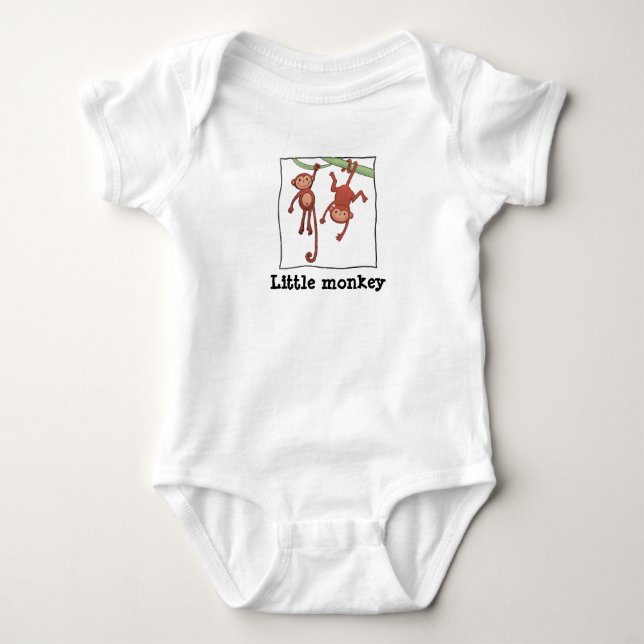 Kleiner Affe Baby Strampler (Vorderseite)