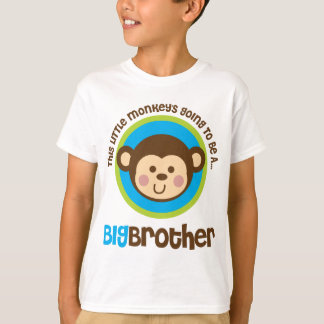 Kleiner Affe, der geht, ein großer Bruder zu sein T-Shirt