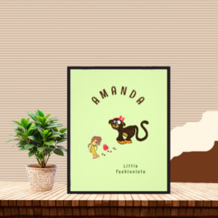 Kleiner Affe Fotodruck