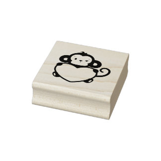 Kleiner Affe Gummistempel