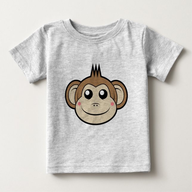Kleiner Affe-Säuglings-T - Shirt (Vorderseite)