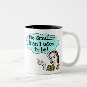 kleiner als ich früher war zweifarbige tasse